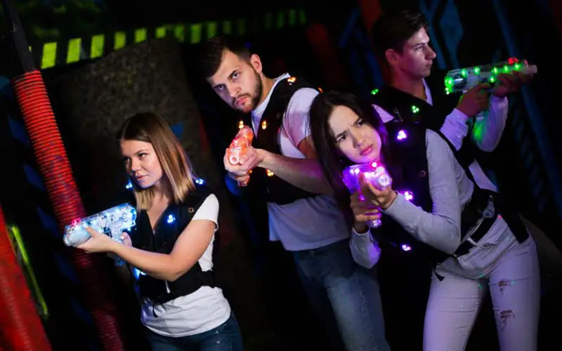 What are some benefits of playing laser tag in CT?